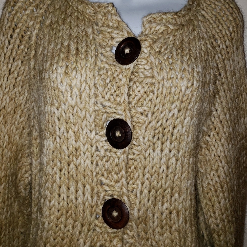 Hand Knit Wool Jacket - Picture 3 of 7
